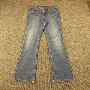 Relativity Womens Bootcut Jeans Size 6 Medium Wash Stretch Denim Blue Pants